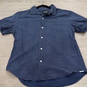 Bonobos Men's Blue Patterned Slim Fit Shirt